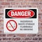 Signmission Hazardous Waste Storage Flammable No Smoking Danger Sign, Plastic, 10in W x 7in L, 2PK OS-2PACK-DS-P-710-L-1322 - alternate 9